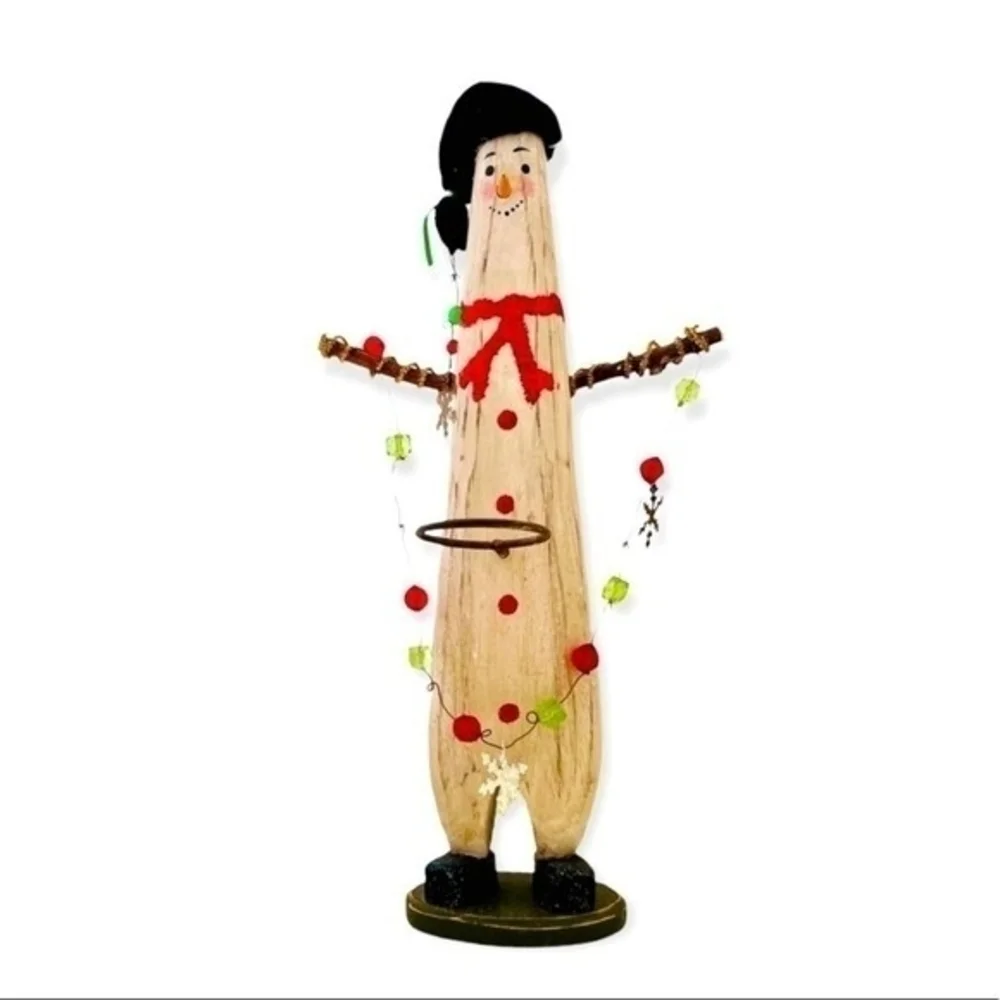 Snowman Candle Holder 16.5